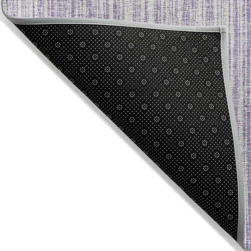 Tapis intérieur lavable rayé ivoire 10 pi x 14 pi