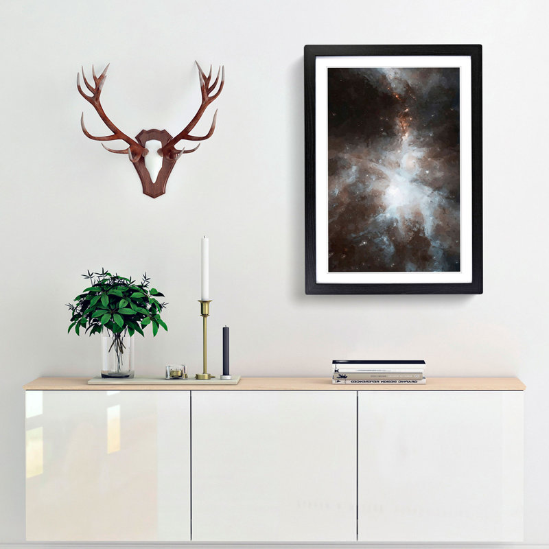 Universe in Abstract Vol.1 - Picture Frame Graphic Art Print, Black Framed, 36cm H x 27cm W x 2cm D