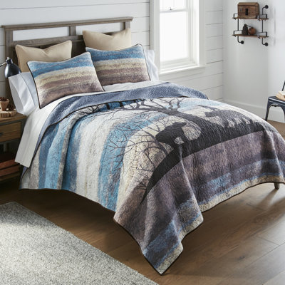 Donna Sharp Bear Hill 3PC Rustic King Quilt Set