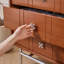 Commode décorative rétro exquise-308699415