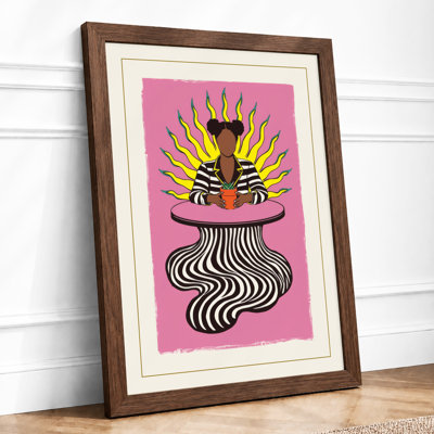 Crowned in Radiance Art Deco - Framed Print