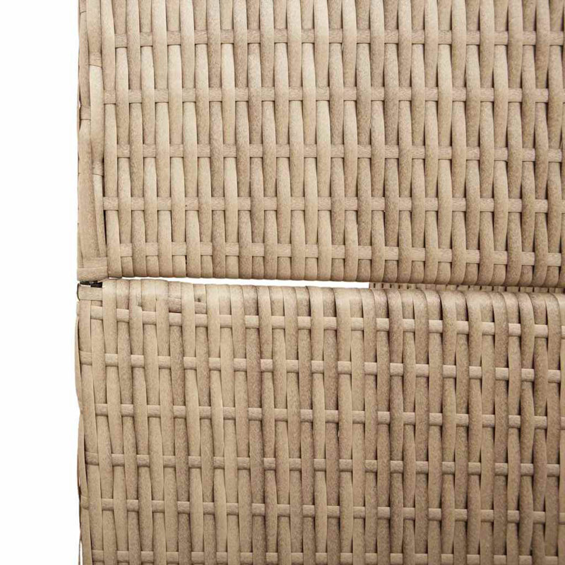 3 - Panel Folding Room Divider, Beige, 200cm H x 146cm W x 0.16cm D