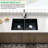 32'' L Double Bowl Quartz Kitchen Sink