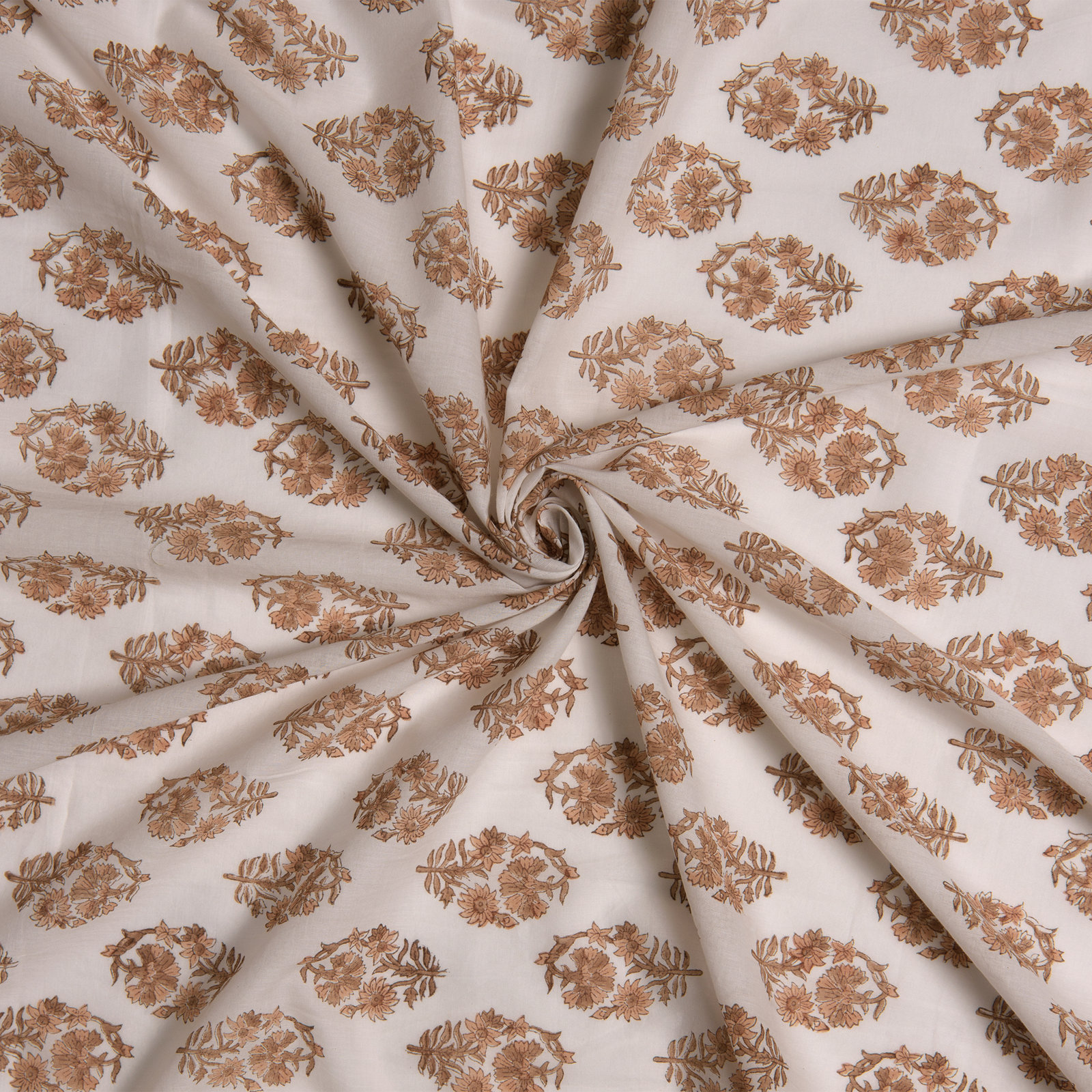Trento Floral Sheer Cotton Curtain Panel Set
