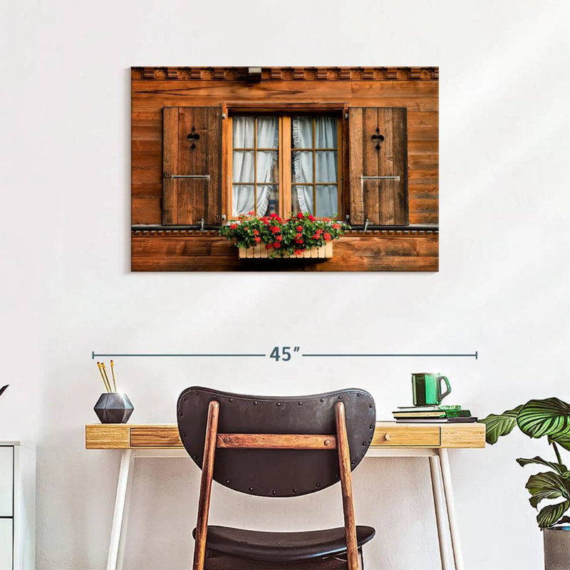 Lilie House Window, 24" H x 36" W