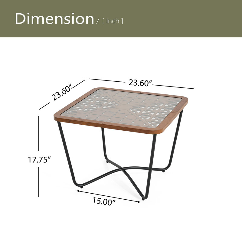 Table basse moderne carrée