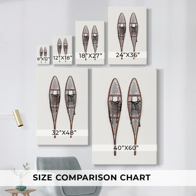 Vintage Snowshoes -Gallery Wrapped Cavas