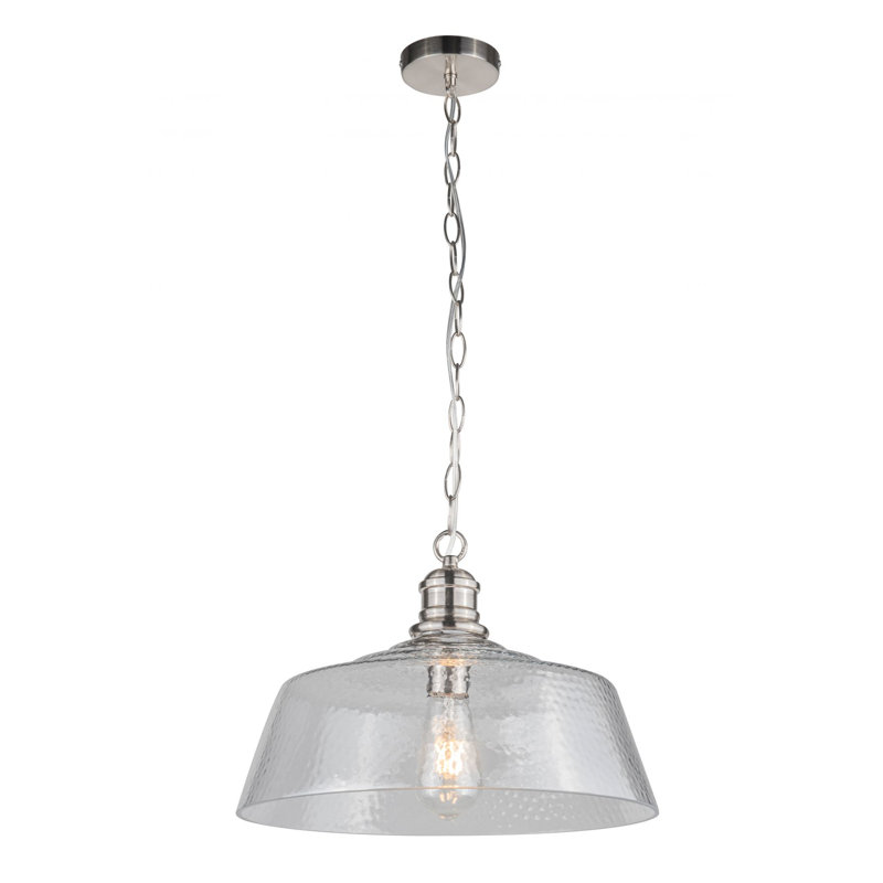 Colefax 1 - Light Bowl Pendant, Satin Chrome
