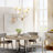 6- Light Dimmable 33.9'' W Dining Room Chandelier