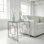 Varda Glass Top End Table