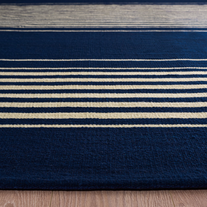 Tapis rayé en laine Ralph Lauren, Rectangle 4 pi x 6 pi