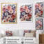 Fleurs d'hortensia mauve et rose - hortensia, art mural-106092598-106092603