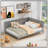 Full Size Wood Daybed/Sofa Bed, Elegant Mid-Century Modern Design With Versatile Use And Sturdy Construction-1531459800
