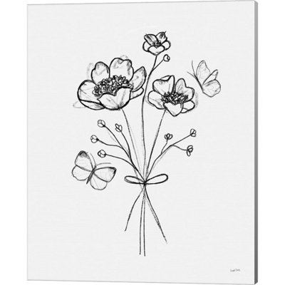 Parmi les fleurs sauvages IV par Leah York - impression sur toile tendue
