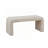 Beige Boucle Waterfall Bench