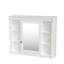 Armoire murale de salle de bain 35 po x 28 po avec miroir et miroir élégant pour la salle de bain-123506155