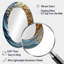 Miroir mural blanc sur métal blanc et bleu-779216246