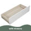 Lit plateforme simple avec deux tiroirs-1328462833