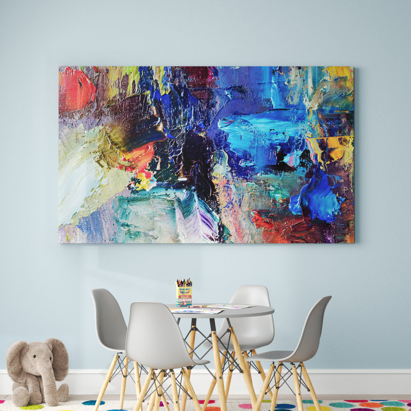 «Deep Thought», reproduction de peinture acrylique sur toile tendue, H 28 po x l 48 po x P 1,5 po