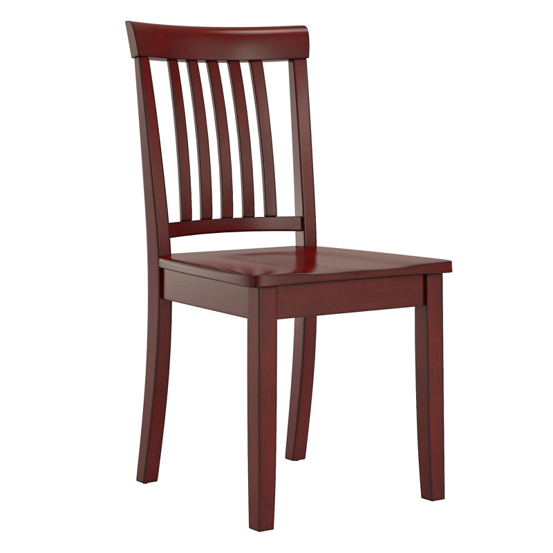 Alexa-Mae 17.15'' H Solid Wood Side Chair, Antique Berry