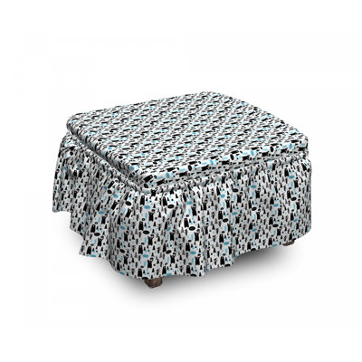 Box Cushion Ottoman Slipcover