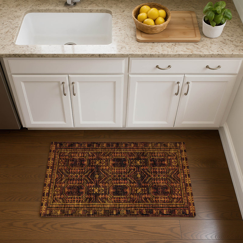 Tapis de qualité supérieure lavable à la machine Ashlynn, Rectangle 1 pi 8 po x 2 pi 6 po