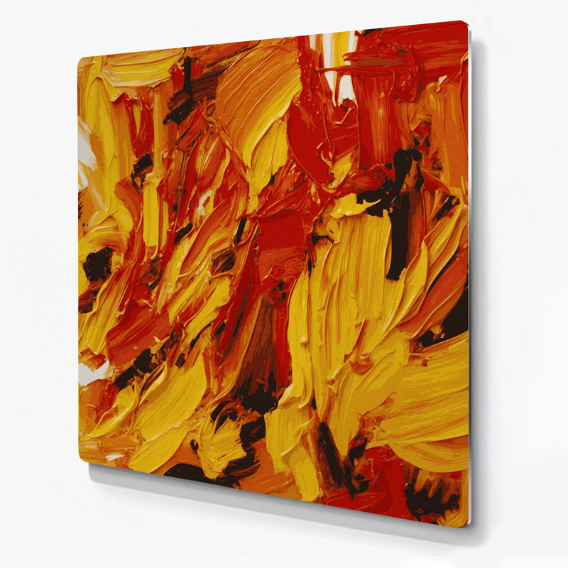 Art mural en métal Neo Expressionism 49, H 96 po x l 96 po x P 0,05 po