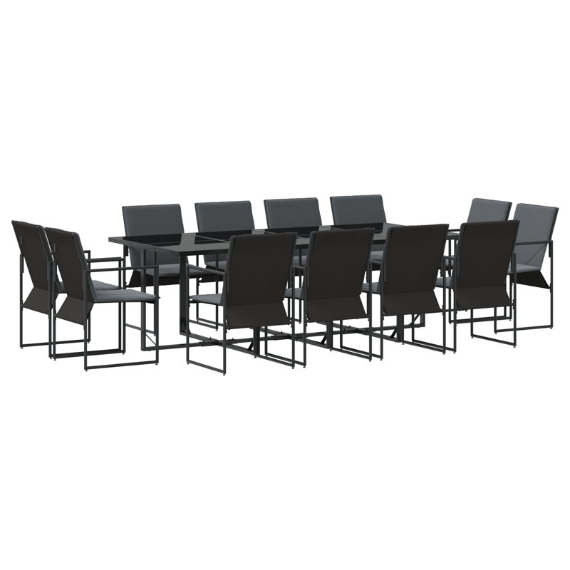 Metal Top Dining Table