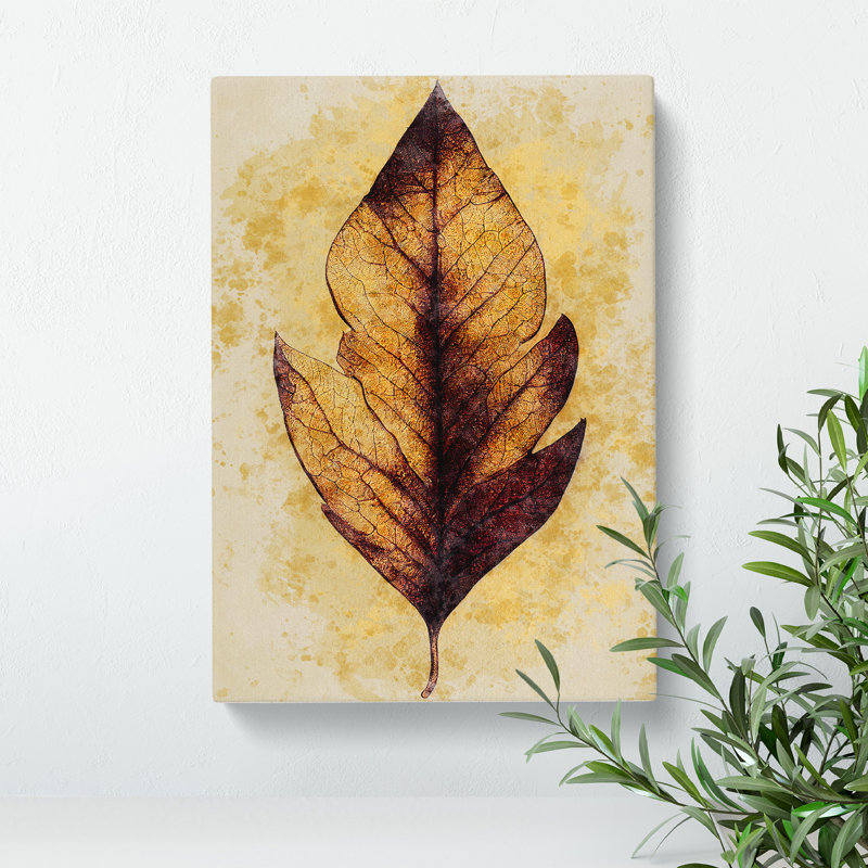 Autumn Leaf No.1 - Wrapped Canvas, 76cm H x 50cm W x 3cm D