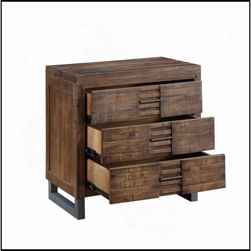 Table de chevet 3 tiroirs Rustic Aesthetic