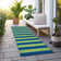 Sneller Flatweave Washable Striped Indoor / Outdoor Rug