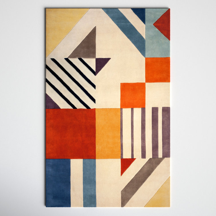 Tripoli Hand Tufted Wool Ivory/Multi Rug