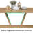 Dining Table For 4-6 Person, Rectangular Wood Kitchen Table, Modern Dinner Table With Sturdy Metal Frame For Dining Room, Kitchen, 47.2 Inch, Nature-1041807109