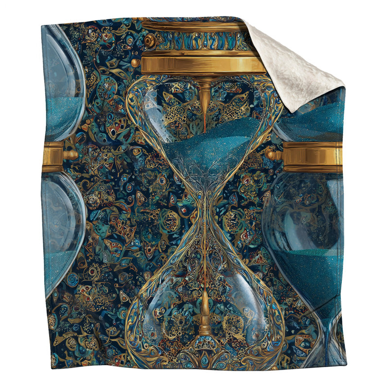 Jeté en molleton Hourglass - Jetés pour canapés ou lits, 60in W x 80in H