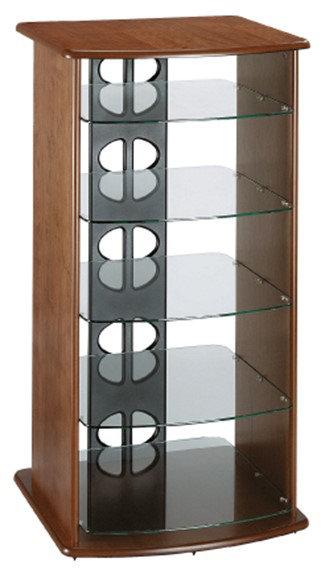 Keayra TV Stand Fireplace, Brown