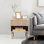 Ensemble de 2 tables de chevet pour chambre à coucher, table d'appoint avec tablette de rangement et tiroir