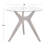 Urgeon Glass Top Four Leg Dining Set-881099435