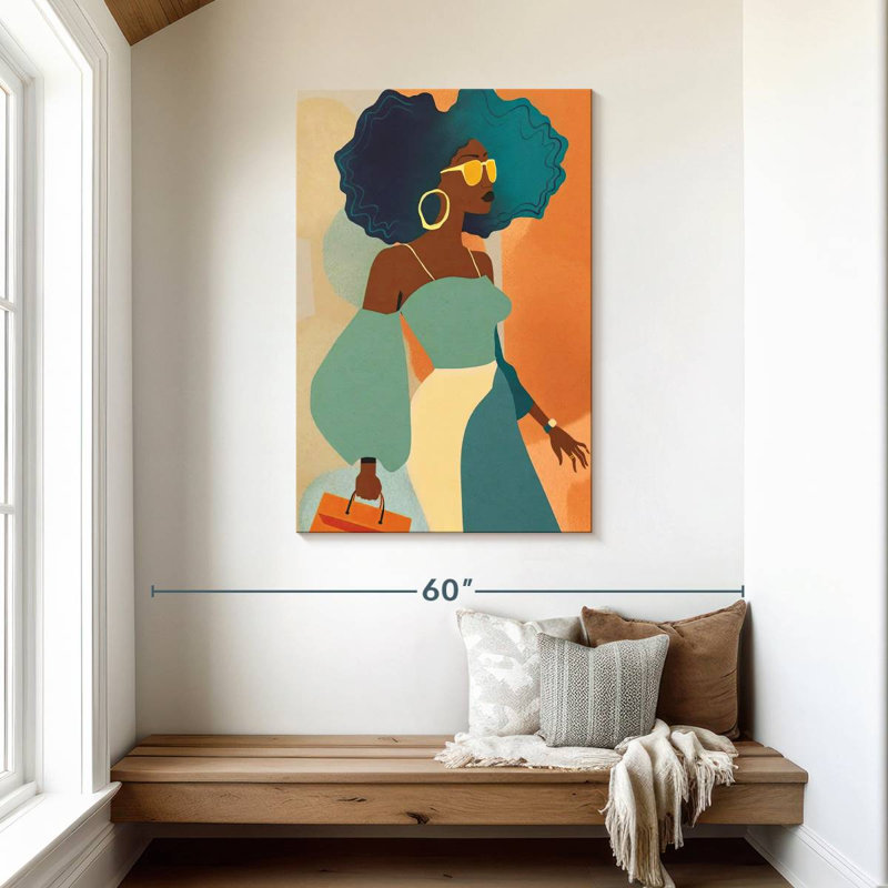 Latina Afro Glam, H 45 po x l 30 po