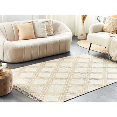 Gouldsboro Geometric Cotton Hand Woven Area Rug