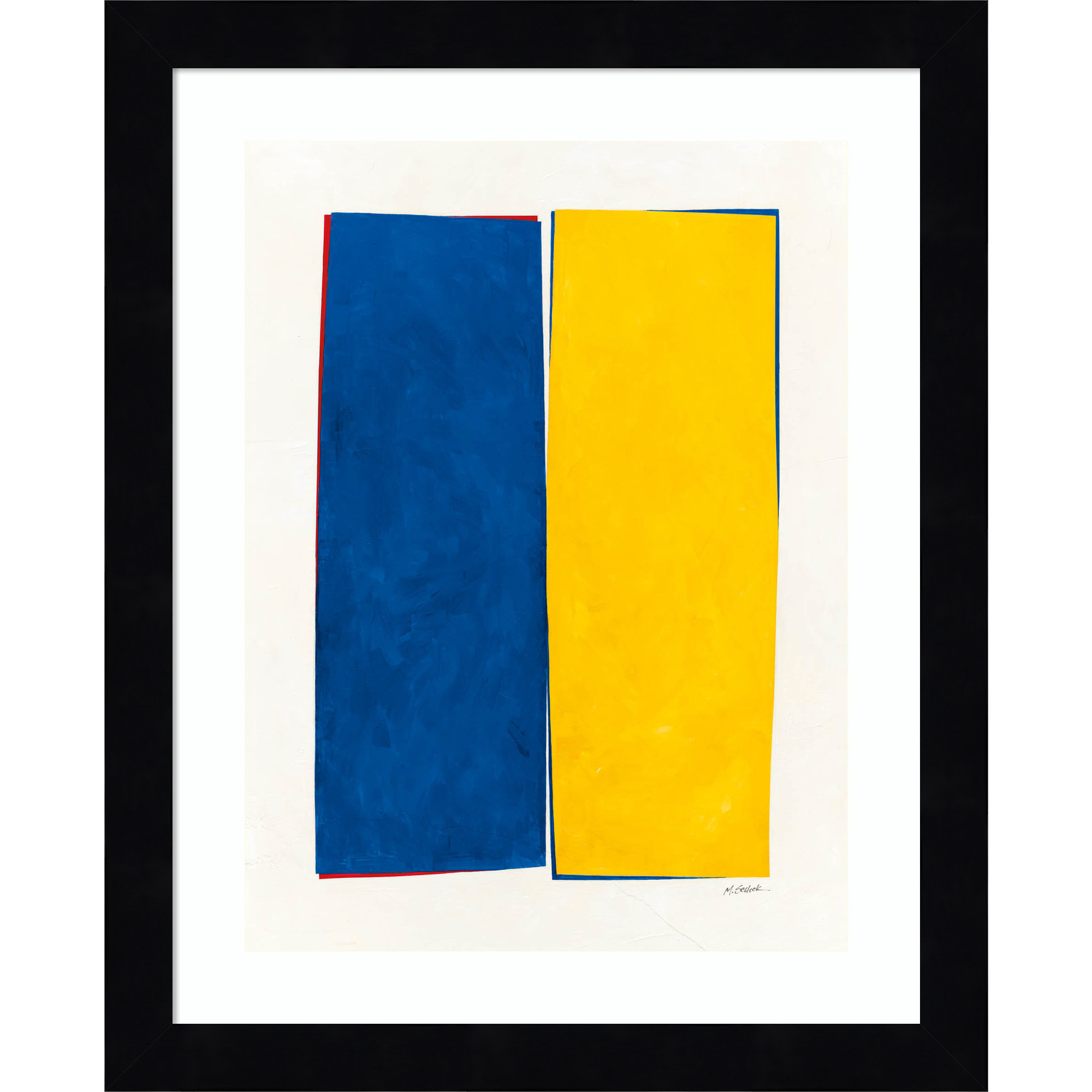 Monolithic I Wood Framed Wall Art Print, Black Framed, 13" H x 11" W