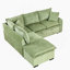 Canapé-lit modulaire convertible en L 82,67 po-1671209635