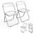 Alcorn Stackable Acrylic Folding Chair Set-1148922803
