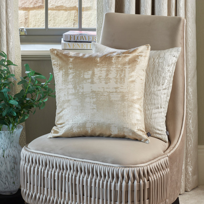 Kendleton Metallic Cushion Cover, Light Brown