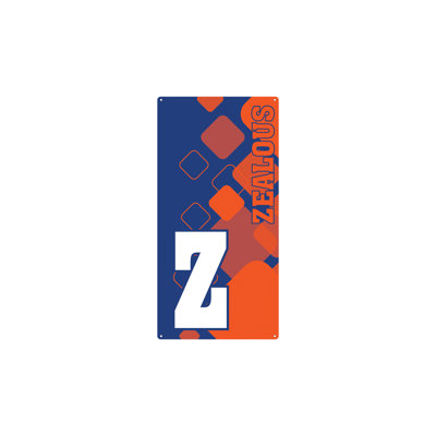 AmTab - ABannerG-Z-1836-EC - Bannière acronyme - Géométrique - Z zélé - l 18 po x L 36 po