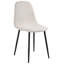 49cm H Fabric Upholstered Upholstered Back Side Chair in Beige