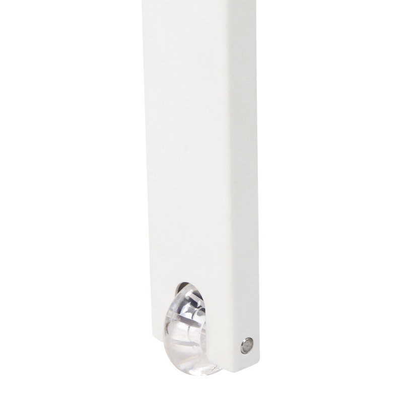Ensemble de chaise longue inclinable 76 "avec table Aynura, Blanc
