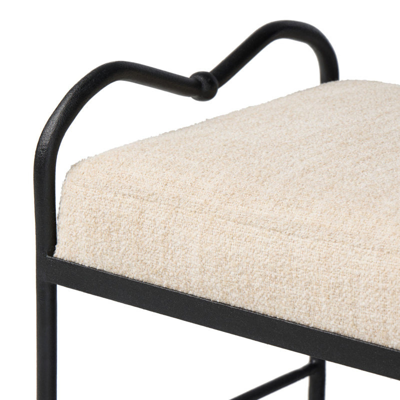Leona Upholstered Accent Stool