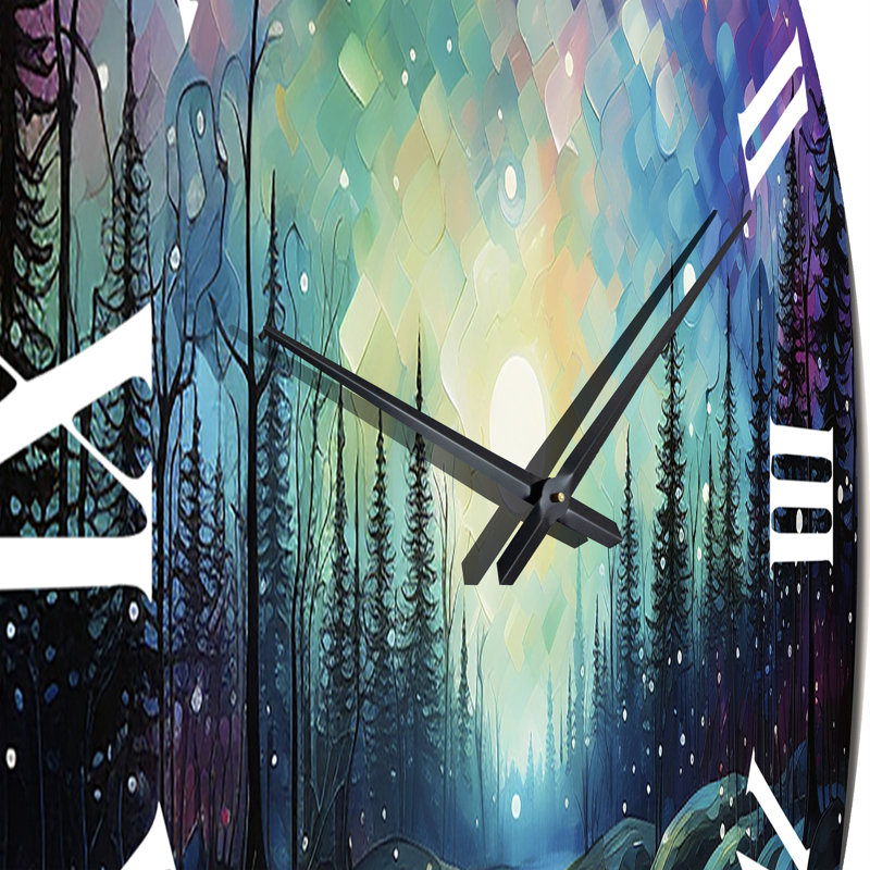 Horloge murale en métal, Très grand