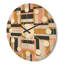 Horloge murale abstraite géométrique en bois-63892783