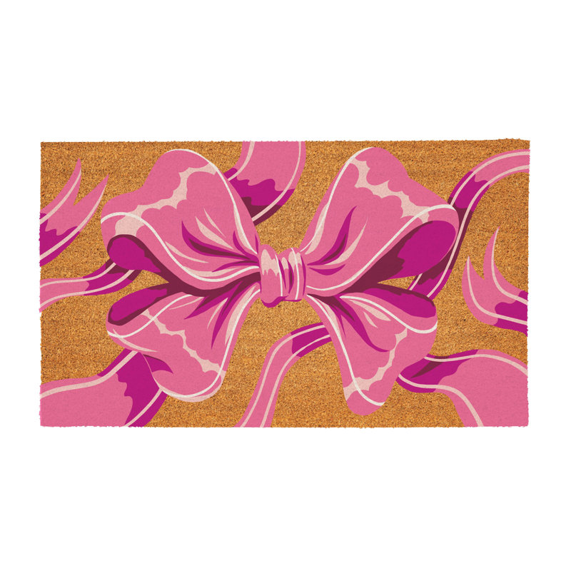 Tapis en fibre de coco 30 po x 18 po Bunny Blooms
